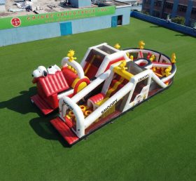 T7-5149 Snoopy Theme Inflatable Obstacle Courses