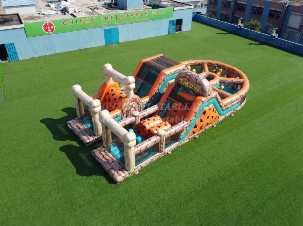 T7-5163 The Flintstones Theme Inflatable Obstacle Courses