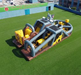 T7-5172 Tom And Jerry Theme Inflatable Obstacle Courses
