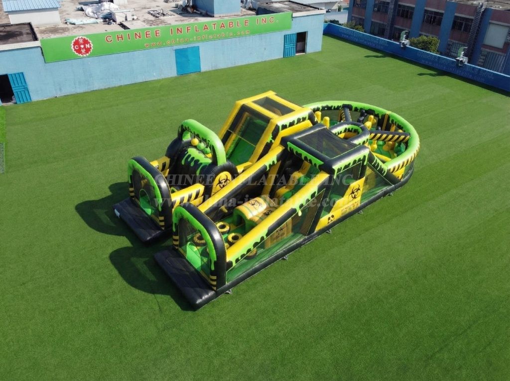 T7-5173 Toxic Theme Inflatable Obstacle Courses