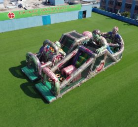 T7-5189 Zombie Theme Inflatable Obstacle Courses