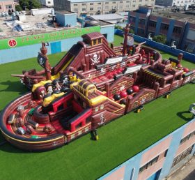 T7-5202 Pirates Theme Ginat Inflatable Obstacle Courses Challenging Run