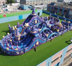 T7-5208 Wizard Theme Ginat Inflatable Obstacle Courses Challenging Run
