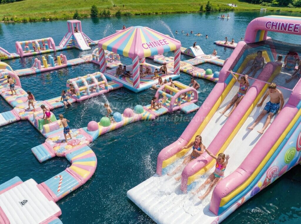 S626 Candy Theme Inflatable Water Park