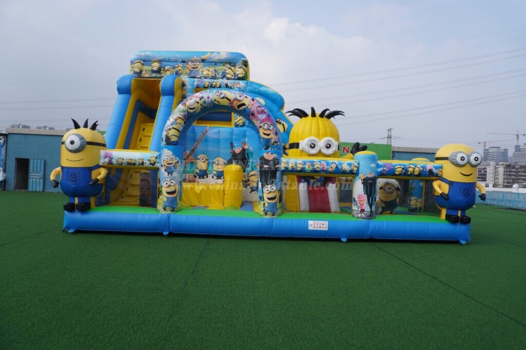 T6-8488 Minions themed Inflatable FunCity