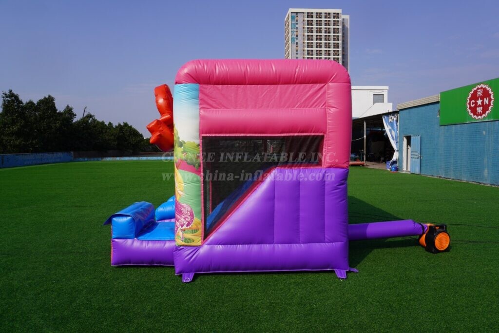 T2-4794B Princess Party Theme Inflatable Castle with Slide