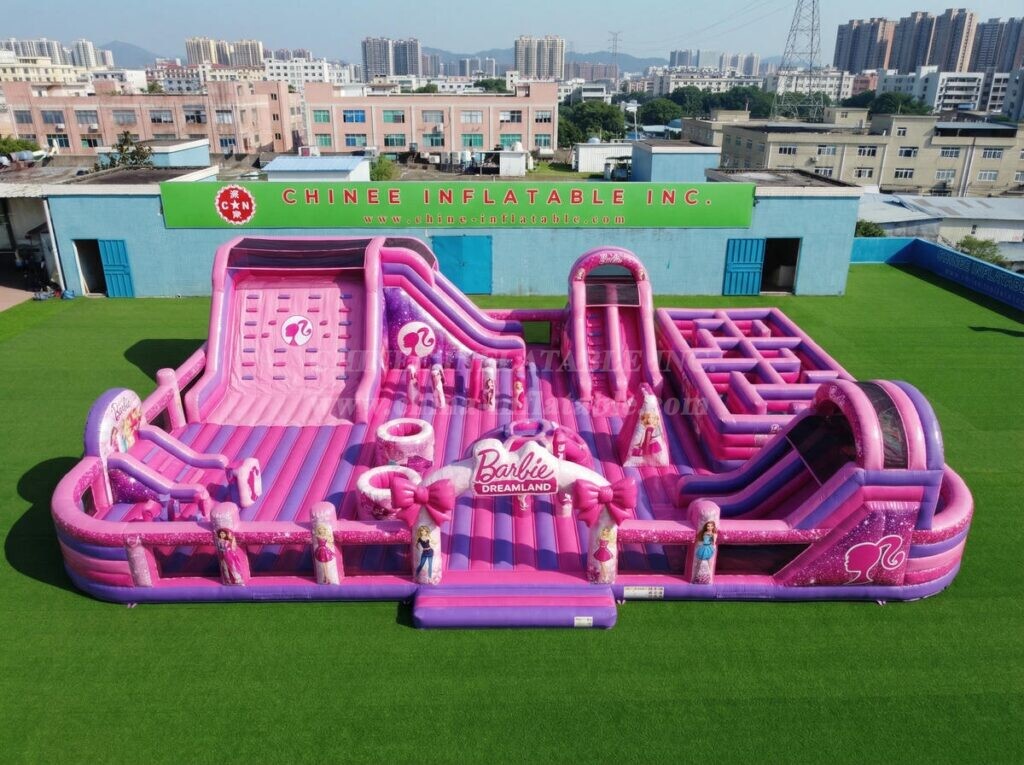 GF3-1428 Barbie Theme Inflatable Playground