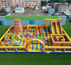GF3-1434 Bob The Builder Theme Inflatable Playground