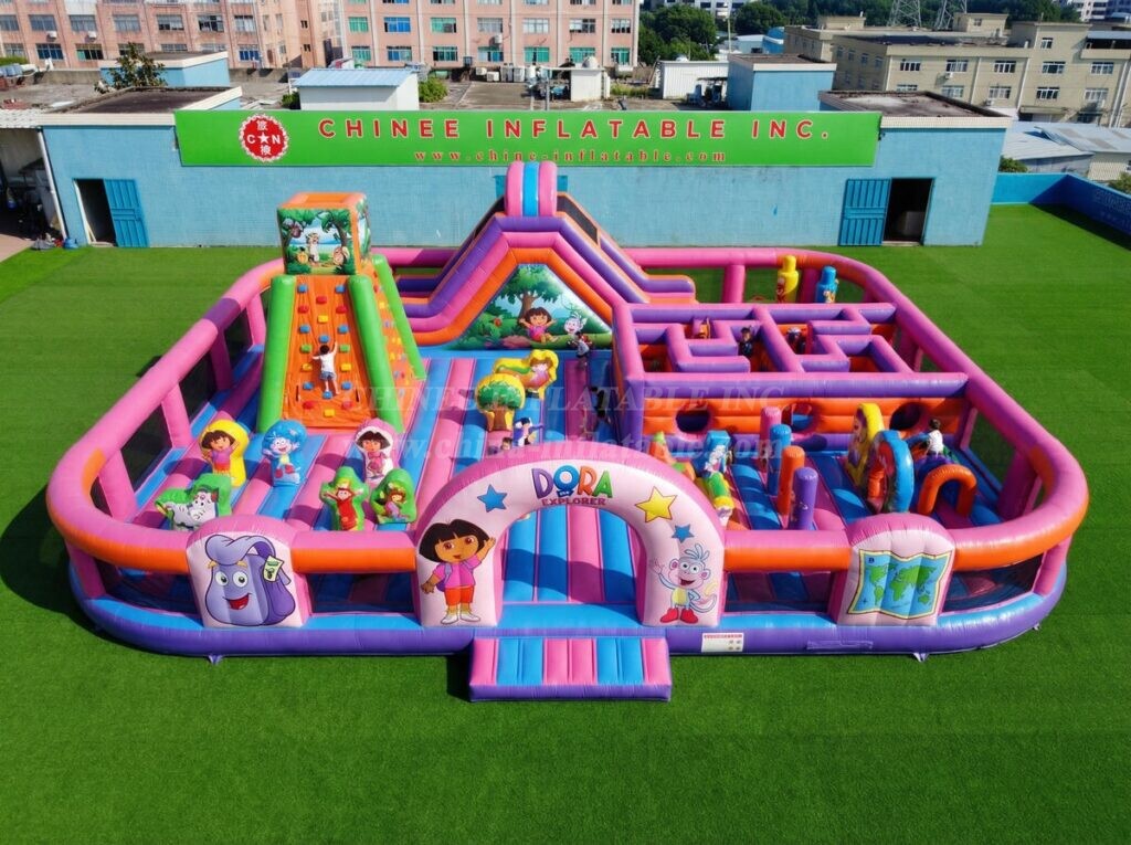 GF3-1451 Dora Theme Inflatable Playground