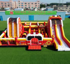 GF3-1457 Firetruck Theme Inflatable Playground