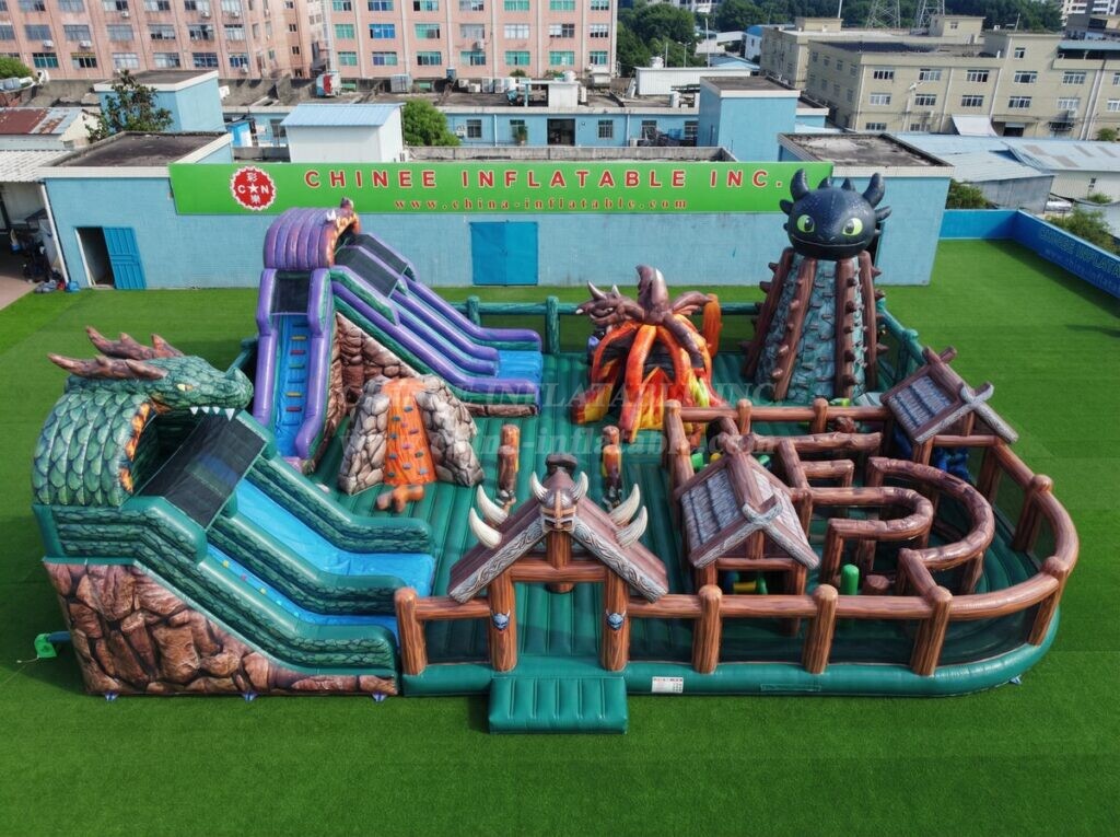GF3-1469 How To Train Your Dragon Theme Inflatable Playground