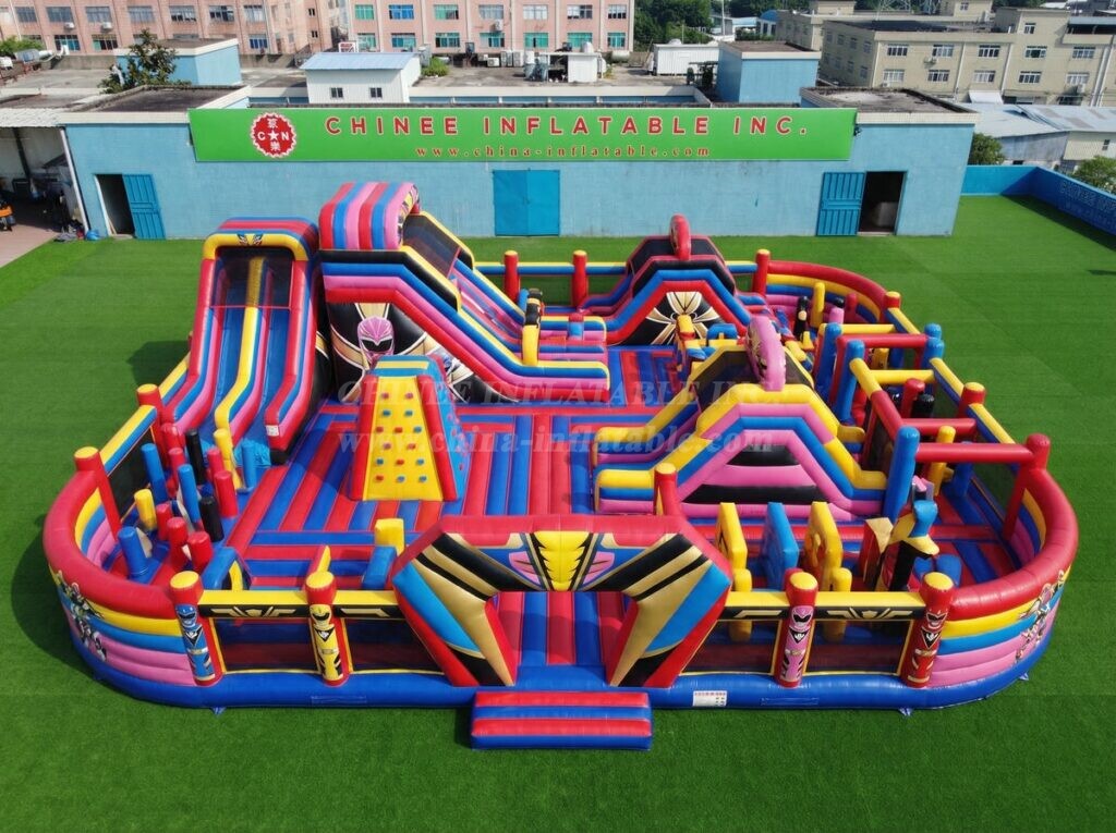GF3-1502 Power Rangers Theme Inflatable Playground