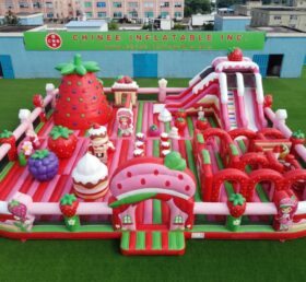 GF3-1512 Strawberry Shortcake Theme Inflatable Playground