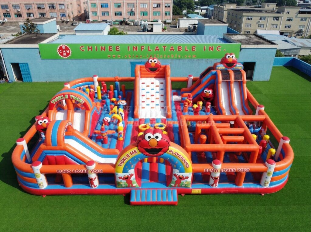 GF3-1522 Tickle Me Elmo Theme Inflatable Playground