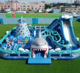 GF3-1552 Shark Theme Inflatable Park
