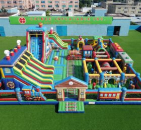 GF3-1563 Train Theme Inflatable Park