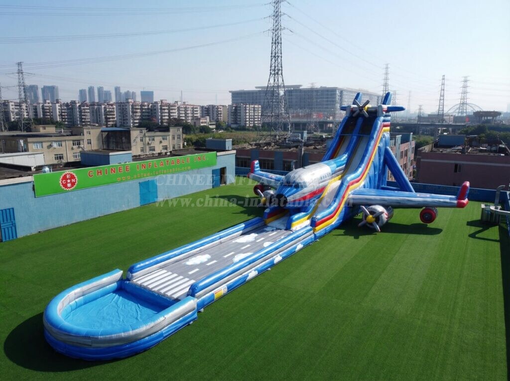 GS2-105 Airplane Theme Giant Inflatable Water Slide
