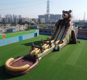 GS2-109 Bear Theme Giant Inflatable Water Slide