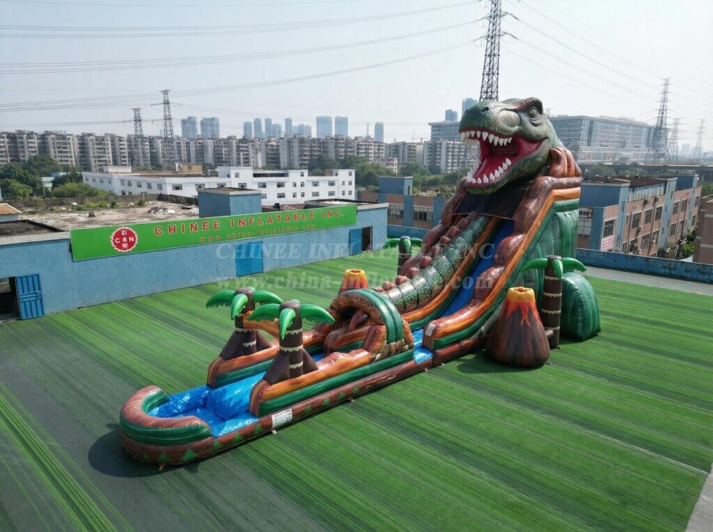 GS2-123 Dinosaur Theme Giant Inflatable Water Slide