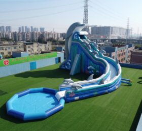 GS2-127 Dolphin Theme Giant Inflatable Water Slide