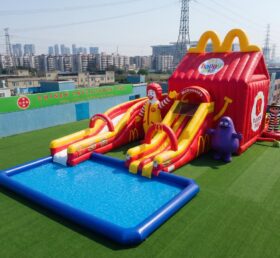 GS2-154 McDonald Theme Giant Inflatable Water Slide