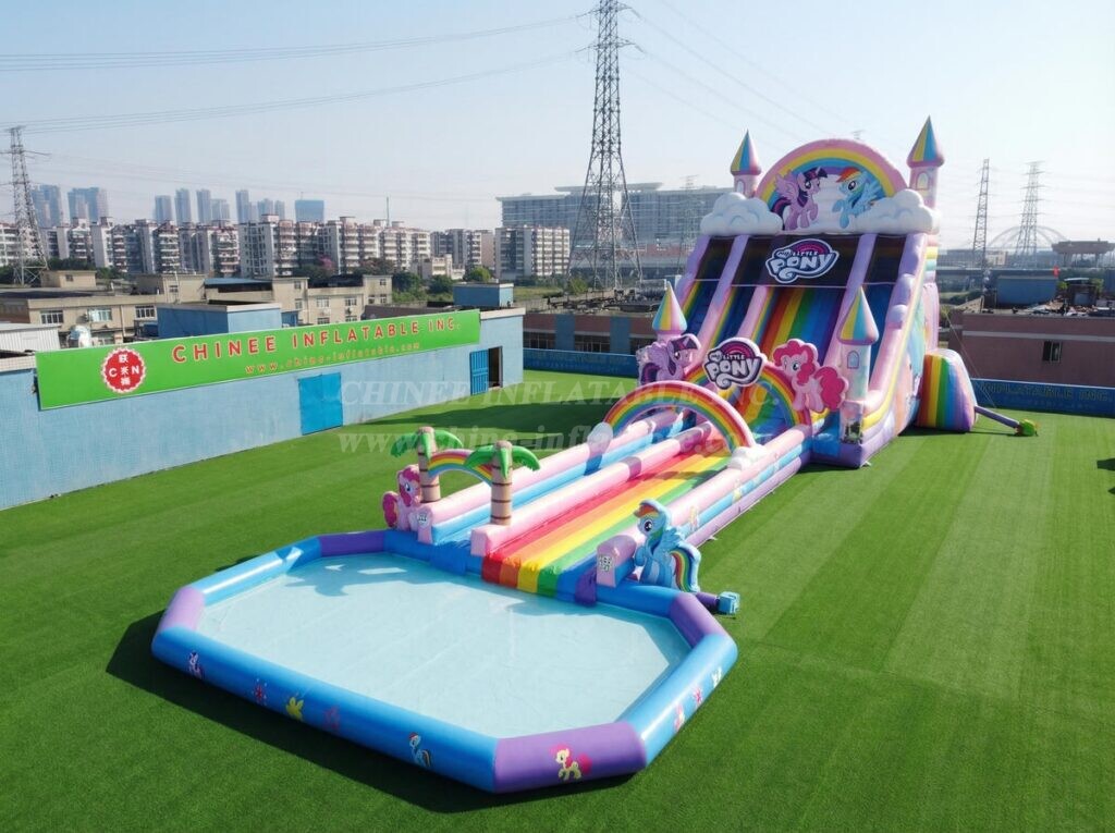 GS2-159 My Little Pony Theme Giant Inflatable Water Slide