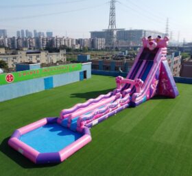 GS2-171 Pink Panther Theme Giant Inflatable Water Slide
