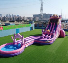 GS2-177 Princess Parties Theme Giant Inflatable Water Slide