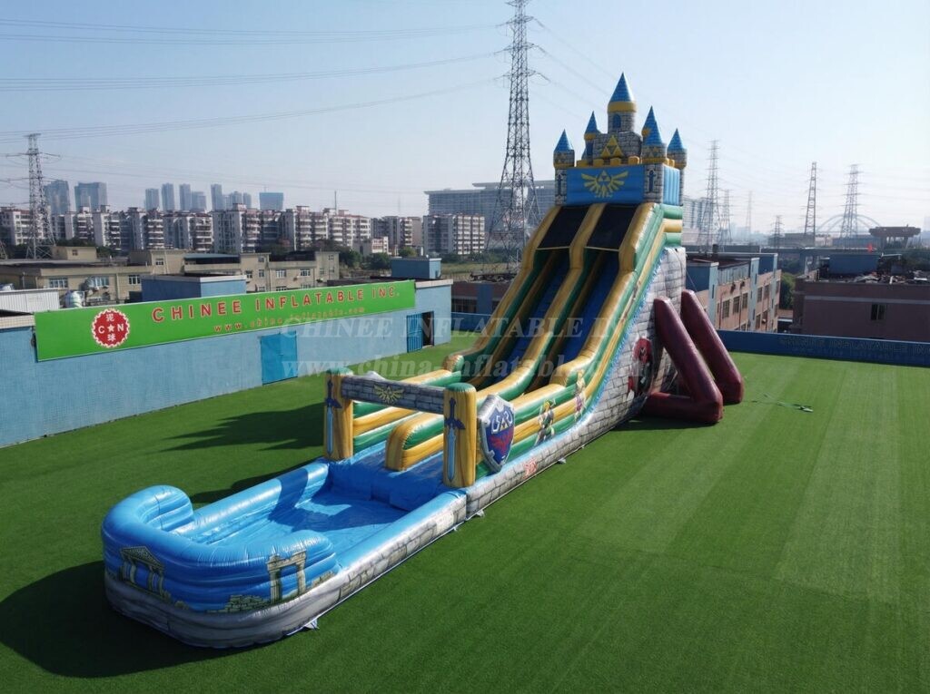 GS2-192 The Legend Of Zelda Theme Giant Inflatable Water Slide