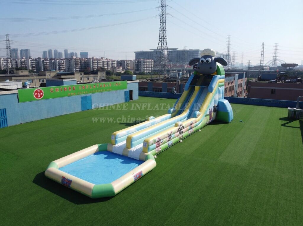 GS2-197 Timmy Time Theme Giant Inflatable Water Slide