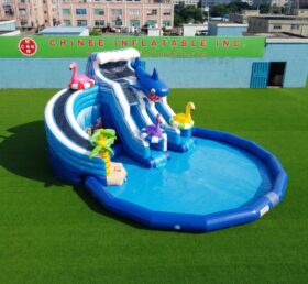 Pool3-889 Ocean Theme Inflatable Pool Water Park