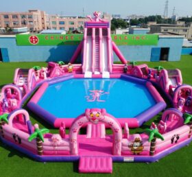 Pool3-895 Pink Panther Theme Inflatable Pool Water Park