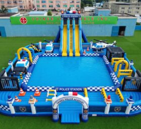 Pool3-899 Police Station Theme Inflatable Pool Water Park