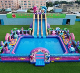 Pool3-904 Shimmer & Shine Theme Inflatable Pool Water Park