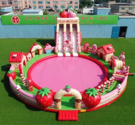 Pool3-910 Strawberry Shortcake Theme Inflatable Pool Water Park