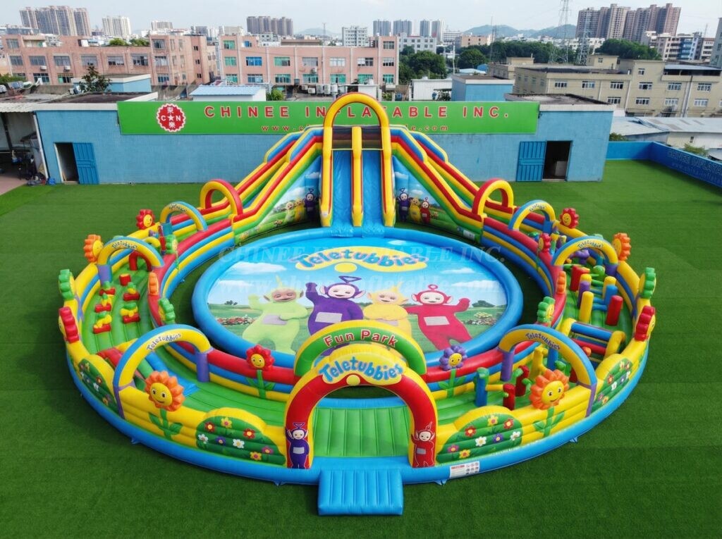 Pool3-912 Teletubbies Theme Inflatable Pool Water Park