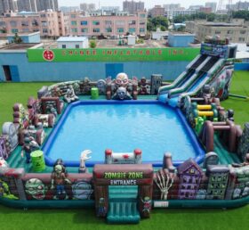 Pool3-926 Zombie Theme Inflatable Pool Water Park
