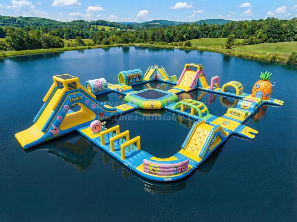 S617 SpongeBob Theme Inflatable Water Park