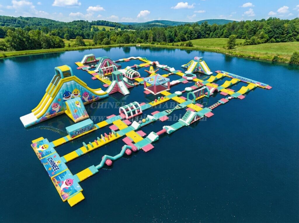 S623 Baby Shark Theme Inflatable Water Park