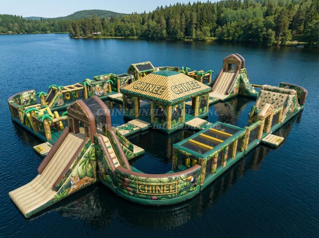 S637 Jungle Theme Inflatable Water Park