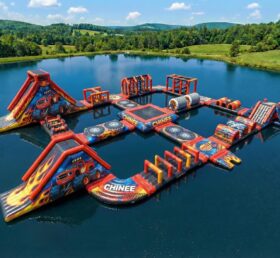 S667 Blaze Monster Theme Inflatable Water Park