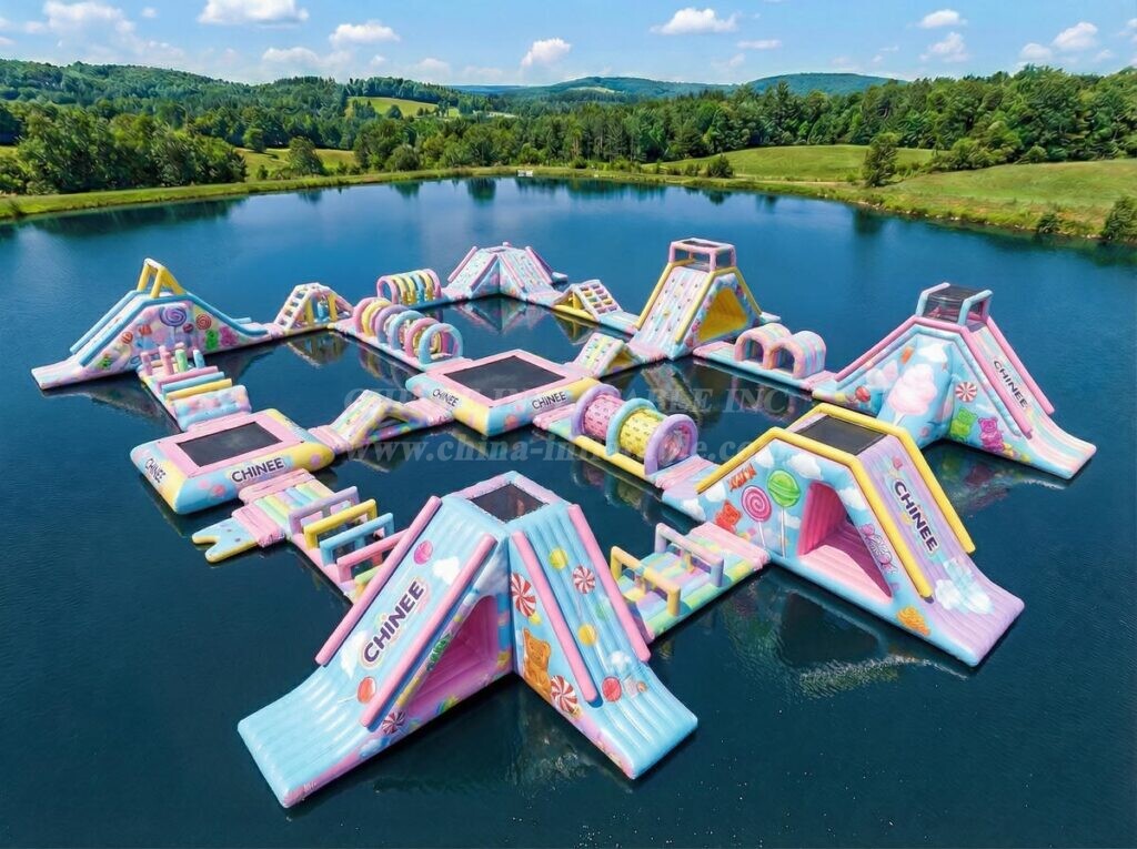 S671 Candy Theme Inflatable Water Park