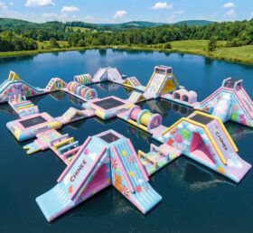 S671 Candy Theme Inflatable Water Park