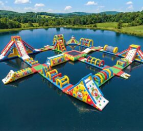 S673 Clown Theme Inflatable Water Park