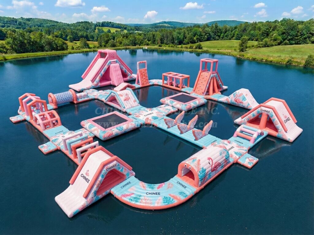 S685 Flamingo Theme Inflatable Water Park