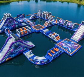 S706 Space Theme Inflatable Water Park