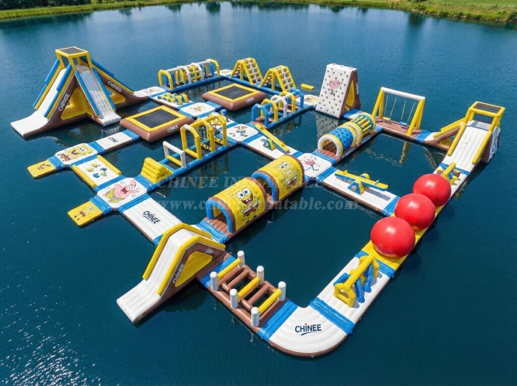 S707 SpongeBob Theme Inflatable Water Park
