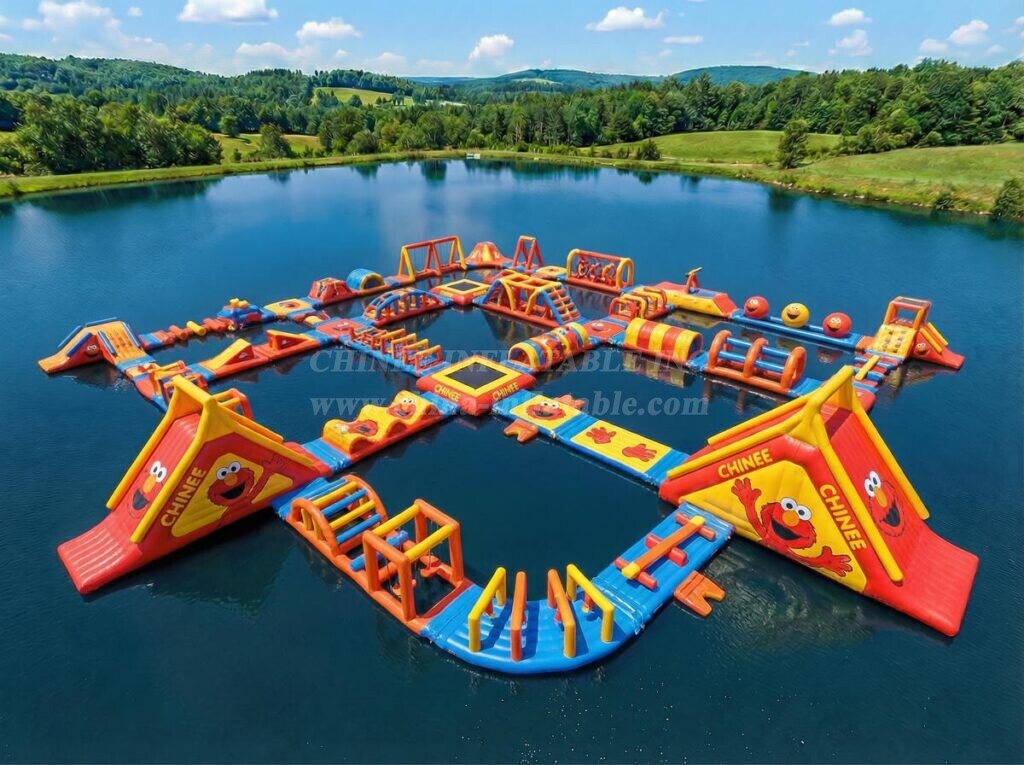 S713 Tickle Me Elmo Theme Inflatable Water Park