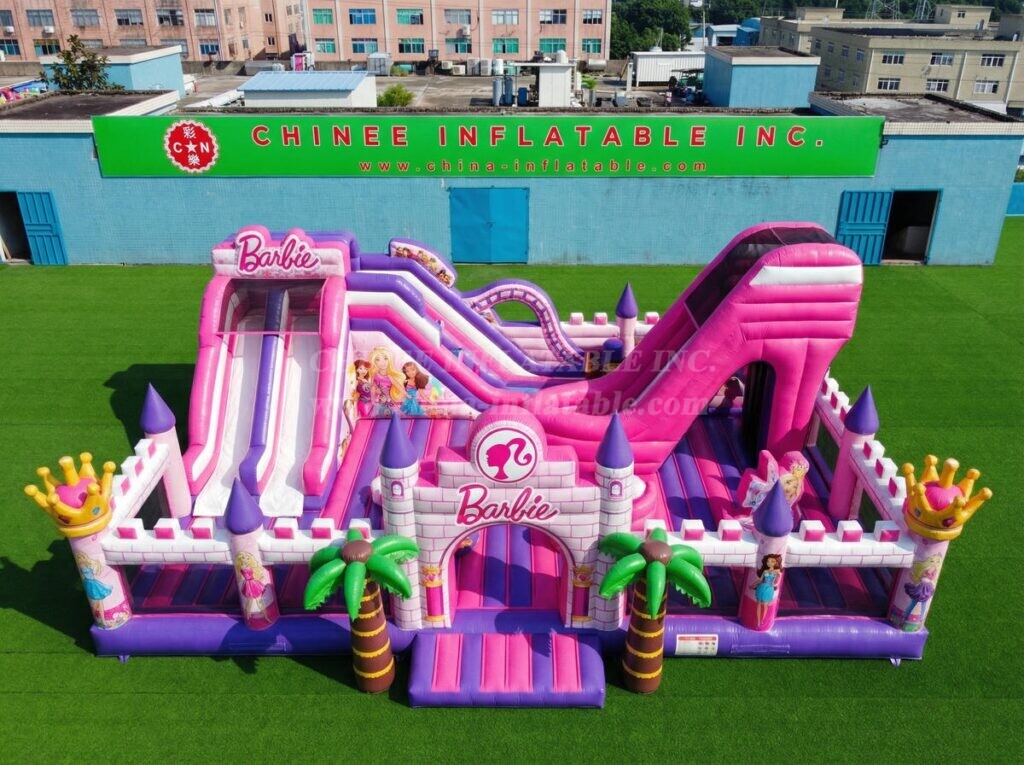 T2-7104 Barbie Theme Inflatable Bouncer