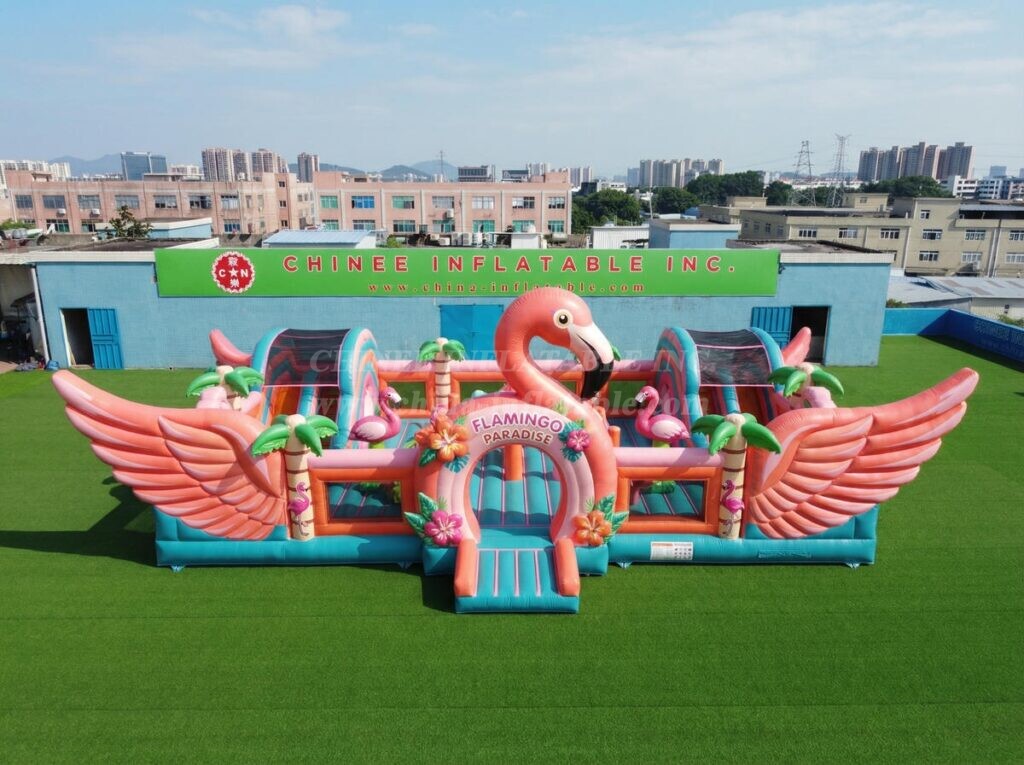 T2-7120 Flamingo Theme Inflatable Bouncer